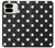 S2299 黒い水玉 Black Polka Dots Google Pixel 9 Pro Fold バックケース、フリップケース・カバー
