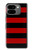 S2638 黒と赤のストライプ Black and Red Striped Google Pixel 9 Pro Fold バックケース、フリップケース・カバー