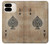 S2928 ヴィンテージスペードのエースカード Vintage Spades Ace Card Google Pixel 9 Pro Fold バックケース、フリップケース・カバー