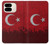 S2991 七面鳥サッカー Turkey Football Soccer Flag Google Pixel 9 Pro Fold バックケース、フリップケース・カバー