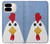 S3254 鶏の漫画 Chicken Cartoon Google Pixel 9 Pro Fold バックケース、フリップケース・カバー