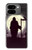 S3262 恐るべき 夜の月 墓地 Grim Reaper Night Moon Cemetery Google Pixel 9 Pro Fold バックケース、フリップケース・カバー