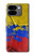 S3306 コロンビアの旗ビンテージフットボールのグラフィック Colombia Flag Vintage Football Graphic Google Pixel 9 Pro Fold バックケース、フリップケース・カバー