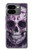 S3582 紫の頭蓋骨 Purple Sugar Skull Google Pixel 9 Pro Fold バックケース、フリップケース・カバー