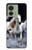 S0246 白馬 White Horse Motorola Edge (2023), Edge 40 バックケース、フリップケース・カバー
