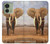 S0310 アフリカゾウ African Elephant Motorola Edge (2023), Edge 40 バックケース、フリップケース・カバー