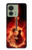 S0415 火ギター Fire Guitar Burn Motorola Edge (2023), Edge 40 バックケース、フリップケース・カバー