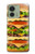 S0790 ハンバーガー Hamburger Motorola Edge (2023), Edge 40 バックケース、フリップケース・カバー