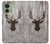 S2505 トナカイ古い木材グラフィックプリント Reindeer Head Old Wood Texture Graphic Printed Motorola Edge (2023), Edge 40 バックケース、フリップケース・カバー
