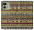 S2860 アステカ ヒッピー柄 Aztec Boho Hippie Pattern Motorola Edge (2023), Edge 40 バックケース、フリップケース・カバー