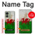 S2976 ウェールズサッカー Wales Football Soccer Red Dragon Flag Motorola Edge (2023), Edge 40 バックケース、フリップケース・カバー