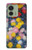 S3342 クロードモネ菊 Claude Monet Chrysanthemums Motorola Edge (2023), Edge 40 バックケース、フリップケース・カバー