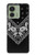 S3363 黒バンダナ Bandana Black Pattern Motorola Edge (2023), Edge 40 バックケース、フリップケース・カバー