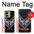 S3363 黒バンダナ Bandana Black Pattern Motorola Edge (2023), Edge 40 バックケース、フリップケース・カバー
