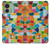 S3391 モザイクアートグラフィック Abstract Art Mosaic Tiles Graphic Motorola Edge (2023), Edge 40 バックケース、フリップケース・カバー