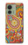 S3402 ペイズリー花柄 Floral Paisley Pattern Seamless Motorola Edge (2023), Edge 40 バックケース、フリップケース・カバー
