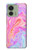 S3444 デジタルアートカラフルな液体 Digital Art Colorful Liquid Motorola Edge (2023), Edge 40 バックケース、フリップケース・カバー