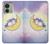 S3485 かわいい眠りユニコーン Cute Unicorn Sleep Motorola Edge (2023), Edge 40 バックケース、フリップケース・カバー