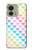 S3499 カラフルなハート柄 Colorful Heart Pattern Motorola Edge (2023), Edge 40 バックケース、フリップケース・カバー
