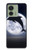 S3510 ドルフィン Dolphin Moon Night Motorola Edge (2023), Edge 40 バックケース、フリップケース・カバー