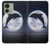 S3510 ドルフィン Dolphin Moon Night Motorola Edge (2023), Edge 40 バックケース、フリップケース・カバー