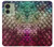 S3539 人魚の鱗 Mermaid Fish Scale Motorola Edge (2023), Edge 40 バックケース、フリップケース・カバー