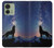 S3555 狼 Wolf Howling Million Star Motorola Edge (2023), Edge 40 バックケース、フリップケース・カバー
