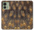 S3691 ゴールドピーコックフェザー Gold Peacock Feather Motorola Edge (2023), Edge 40 バックケース、フリップケース・カバー