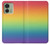 S3698 LGBTグラデーションプライドフラグ LGBT Gradient Pride Flag Motorola Edge (2023), Edge 40 バックケース、フリップケース・カバー