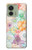 S3705 パステルフローラルフラワー Pastel Floral Flower Motorola Edge (2023), Edge 40 バックケース、フリップケース・カバー