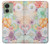 S3705 パステルフローラルフラワー Pastel Floral Flower Motorola Edge (2023), Edge 40 バックケース、フリップケース・カバー