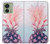 S3711 ピンクパイナップル Pink Pineapple Motorola Edge (2023), Edge 40 バックケース、フリップケース・カバー
