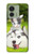 S3795 不機嫌子猫遊び心シベリアンハスキー犬ペイント Kitten Cat Playful Siberian Husky Dog Paint Motorola Edge (2023), Edge 40 バックケース、フリップケース・カバー