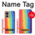 S3799 かわいい縦水彩レインボー Cute Vertical Watercolor Rainbow Motorola Edge (2023), Edge 40 バックケース、フリップケース・カバー