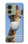 S3806 面白いキリン Funny Giraffe Motorola Edge (2023), Edge 40 バックケース、フリップケース・カバー