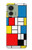 S3814 ピエトモンドリアン線画作曲 Piet Mondrian Line Art Composition Motorola Edge (2023), Edge 40 バックケース、フリップケース・カバー