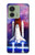 S3913 カラフルな星雲スペースシャトル Colorful Nebula Space Shuttle Motorola Edge (2023), Edge 40 バックケース、フリップケース・カバー