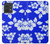 S2244 ハワイのハイビスカス青柄 Hawaiian Hibiscus Blue Pattern Motorola Edge 40 Neo バックケース、フリップケース・カバー