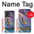 S3676 カラフルな抽象的な大理石の石 Colorful Abstract Marble Stone Motorola Edge 40 Neo バックケース、フリップケース・カバー