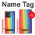 S3799 かわいい縦水彩レインボー Cute Vertical Watercolor Rainbow Motorola Edge 40 Neo バックケース、フリップケース・カバー