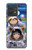 S3915 アライグマの女子 赤ちゃんナマケモノ宇宙飛行士スーツ Raccoon Girl Baby Sloth Astronaut Suit Motorola Edge 40 Neo バックケース、フリップケース・カバー