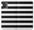 S1596 黒と白のストライプ Black and White Striped Motorola Moto G14 バックケース、フリップケース・カバー