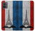 S2859 ヴィンテージフランスの旗エッフェル塔 Vintage France Flag Eiffel Tower Motorola Moto G14 バックケース、フリップケース・カバー