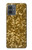 S3388 ゴールドラメグラフィックプリント Gold Glitter Graphic Print Motorola Moto G14 バックケース、フリップケース・カバー