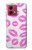 S2214 ピンクの唇のキス Pink Lips Kisses Motorola Moto G84 バックケース、フリップケース・カバー