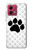 S2355 動物ポウあしあと Paw Foot Print Motorola Moto G84 バックケース、フリップケース・カバー