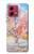 S2450 ブロッサムピンクピーチツリー フィンセント・ファン・ゴッホ Van Gogh Peach Tree Blossom Motorola Moto G84 バックケース、フリップケース・カバー