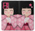 S3042 雛人形 着物桜 Japan Girl Hina Doll Kimono Sakura Motorola Moto G84 バックケース、フリップケース・カバー