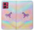 S3203 レインボーユニコーン Rainbow Unicorn Motorola Moto G84 バックケース、フリップケース・カバー