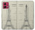 S3474 エッフェル建築図面 Eiffel Architectural Drawing Motorola Moto G84 バックケース、フリップケース・カバー